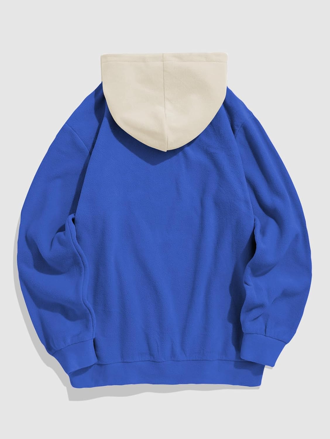 Men'S Hooded Sweatshirt, Letter Mountain Graphic Embroidery Plush Fleece Casual Drawstring Pullover Hoodie