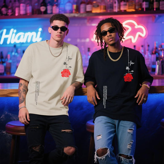Mens Graphic Tees Vintage T-Shirts Oversized Letter Print Casual Crewneck Cotton Top Short Sleeve Rapper Streetwear