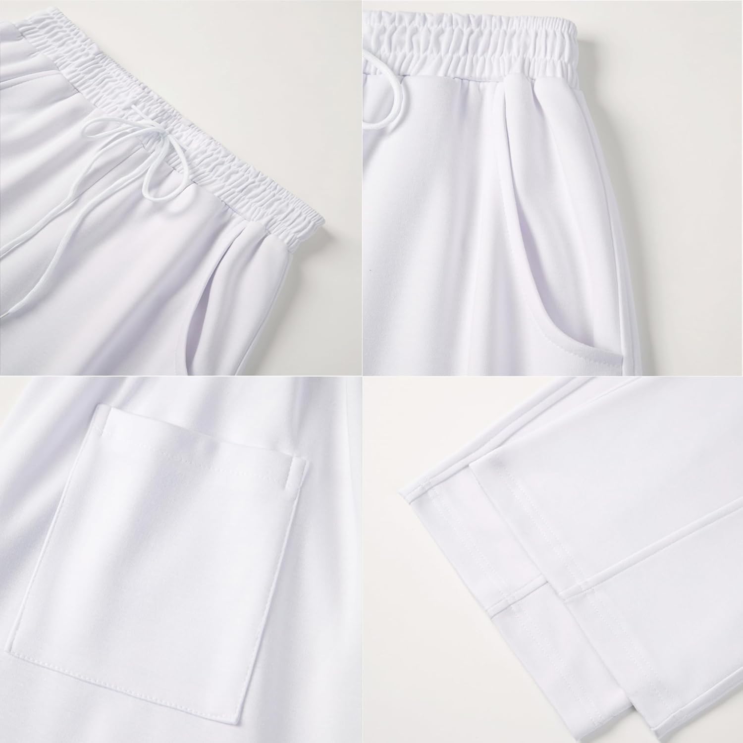 Men'S Baggy Sweatpants Elastic Waist Drawstring Wide Leg Sweatpants Casual Loose Baggy Joggers with Pockets