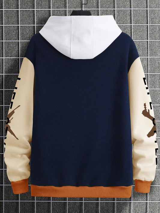 Men'S Slogan Graphic Button down Varsity Jacket Baseball Bomber Jackets